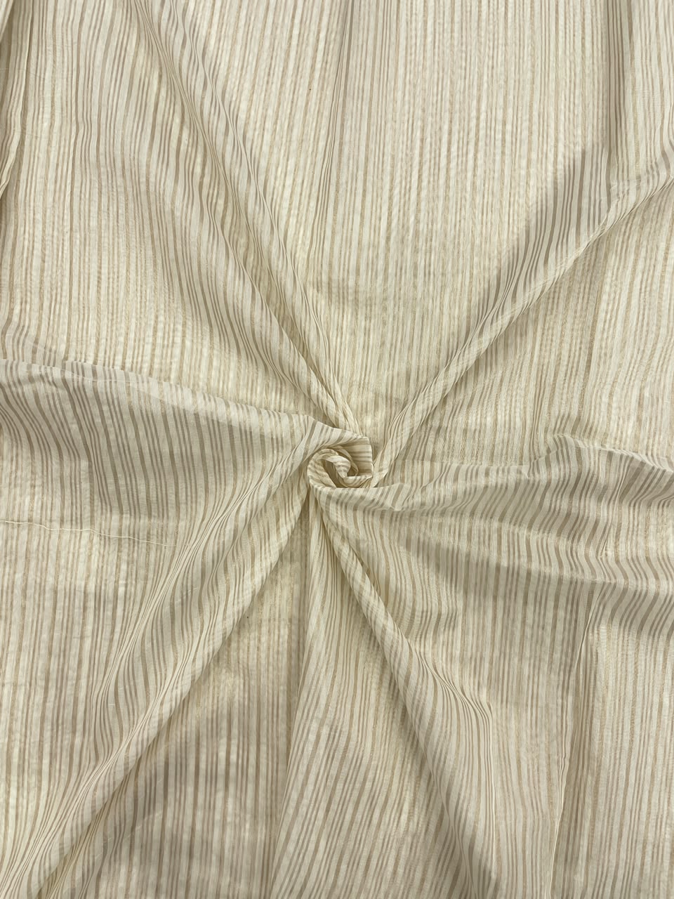 Dyeable Chanderi Tissue Stripes (44'inch)