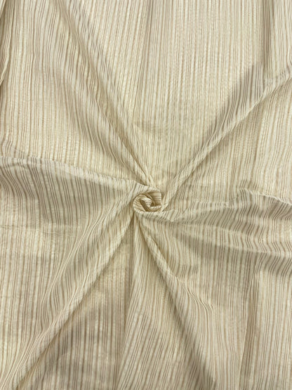 Dyeable Chanderi Tissue Stripes (44'inch)