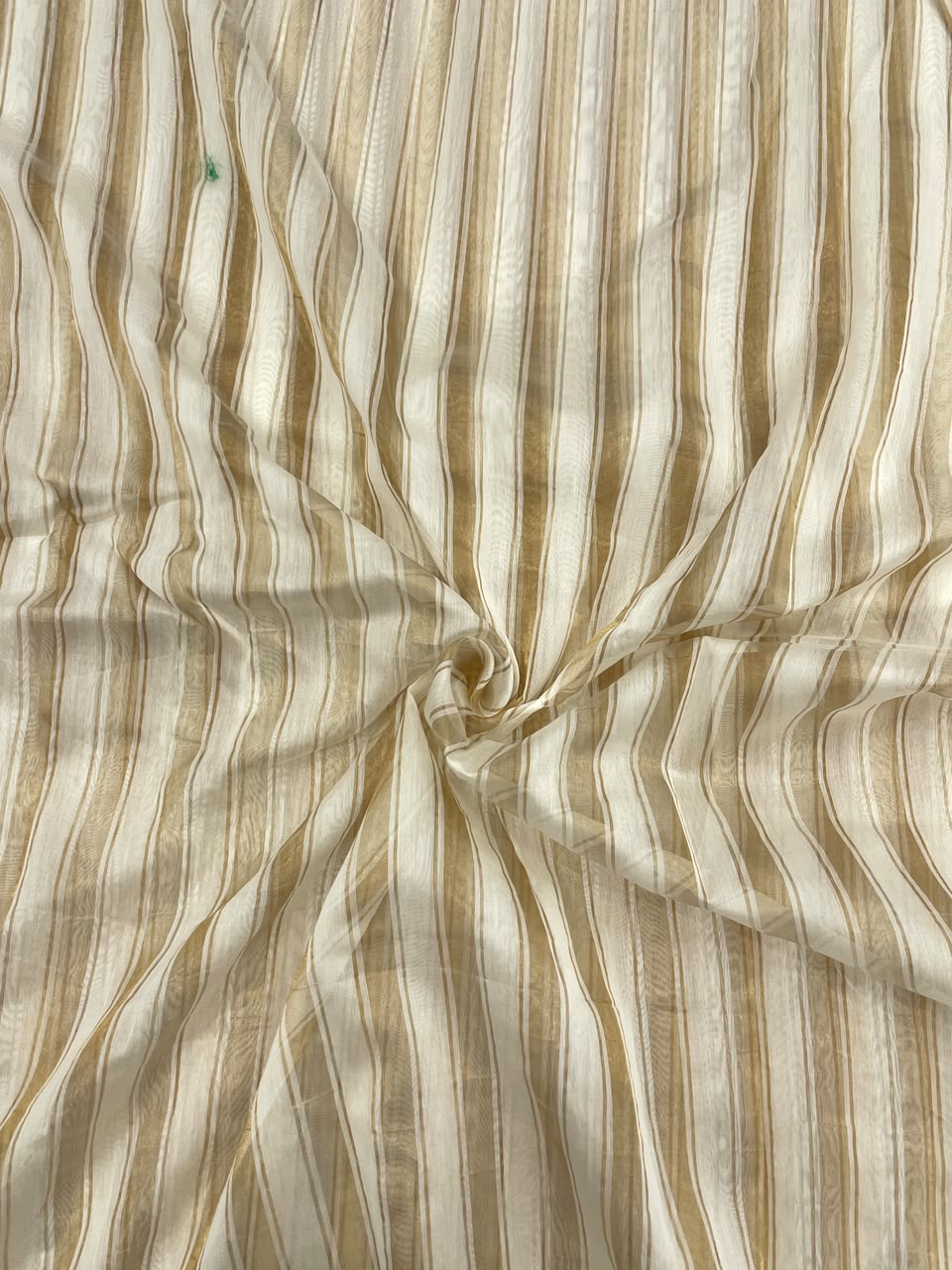 Dyeable Chanderi Tissue Stripes (44'inch)