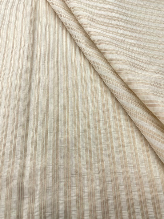 Dyeable Chanderi Tissue Stripes (44'inch)