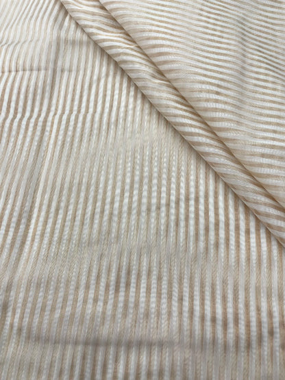Dyeable Chanderi Tissue Stripes (44'inch)