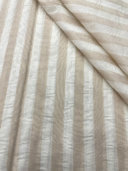 Dyeable Chanderi Tissue Stripes (44'inch)