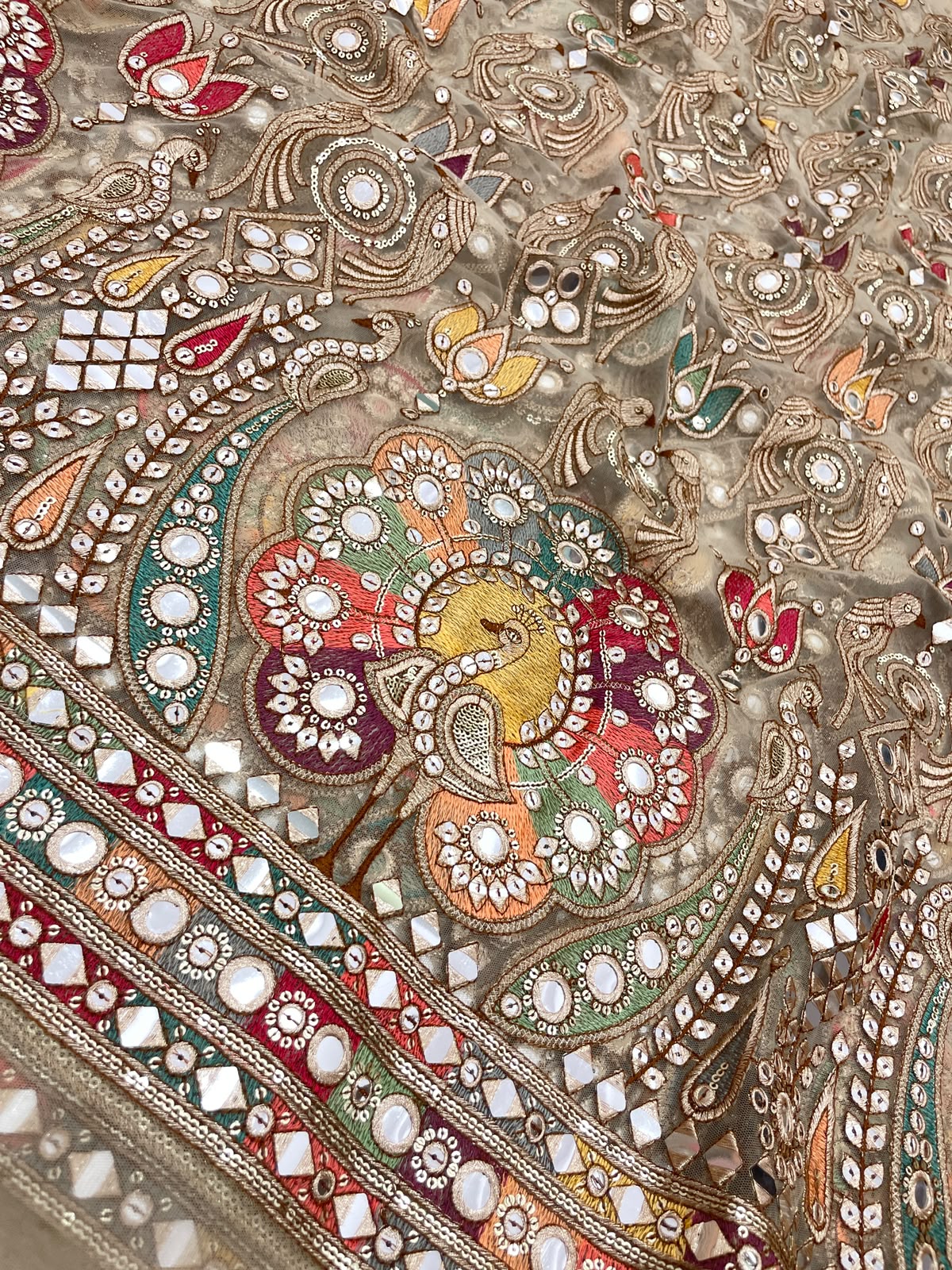 Net Beads Pannel Embroidery