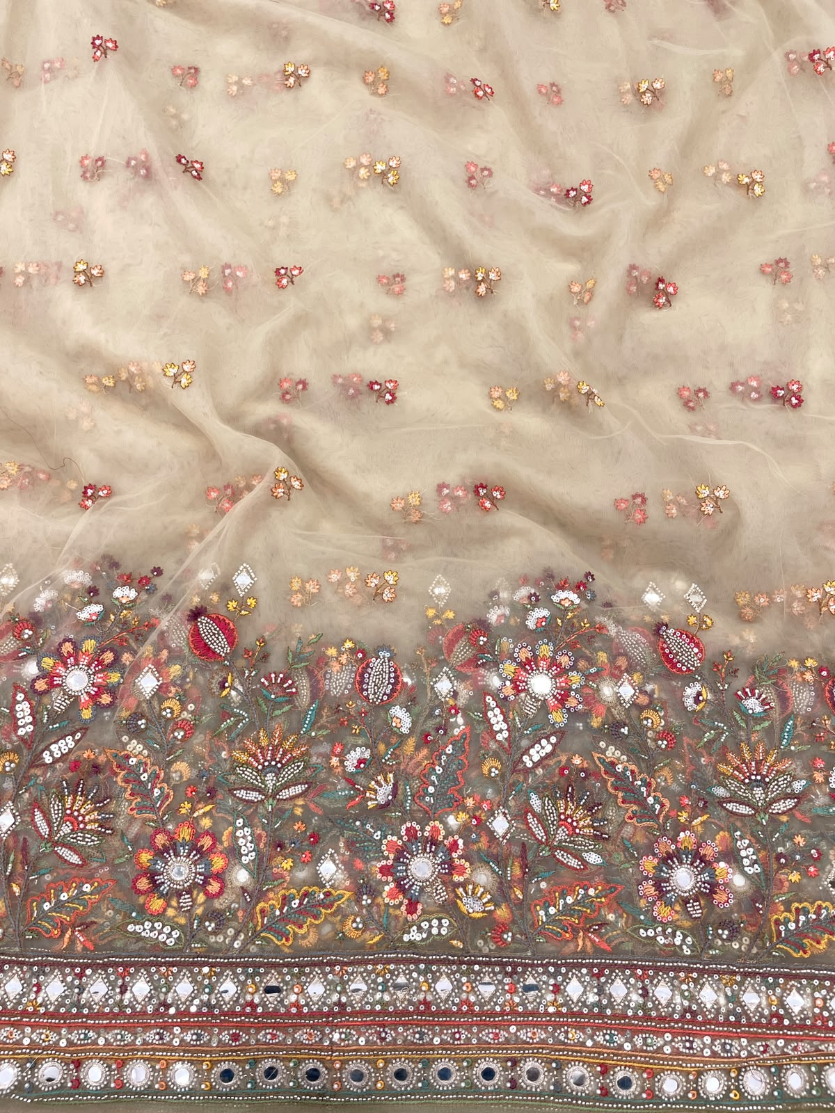 Net Beads Pannel Embroidery