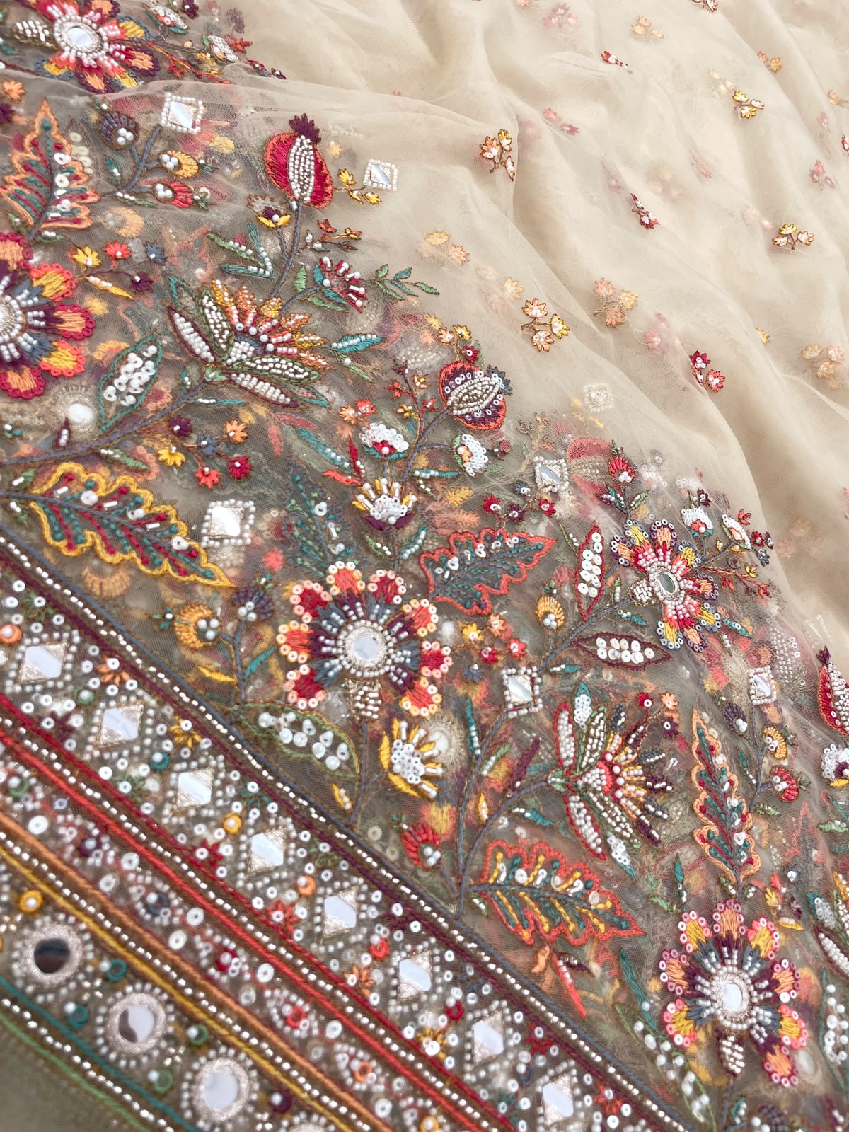 Net Beads Pannel Embroidery
