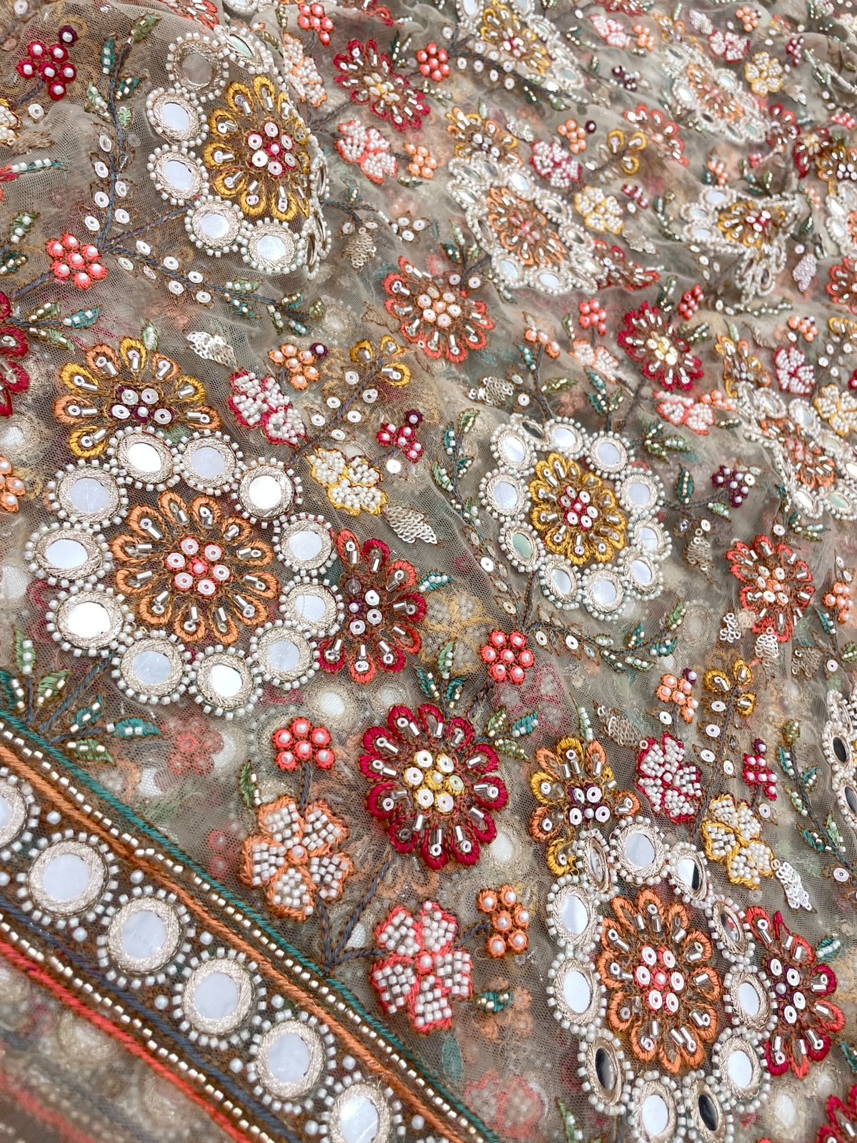 Net Beads Pannel Embroidery