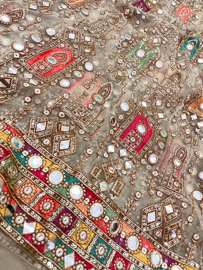 Net Beads Pannel Embroidery