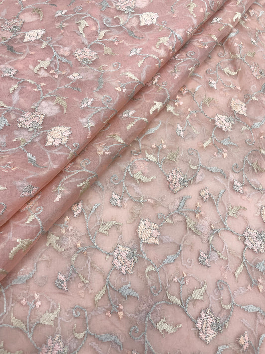 Pure Silk Organza Embroidery (44"inch)