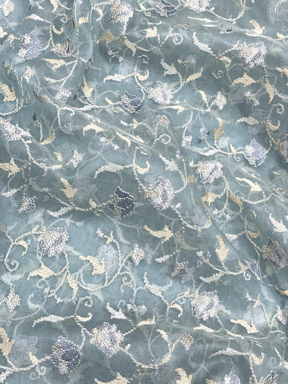 Pure Silk Organza Embroidery (44"inch)