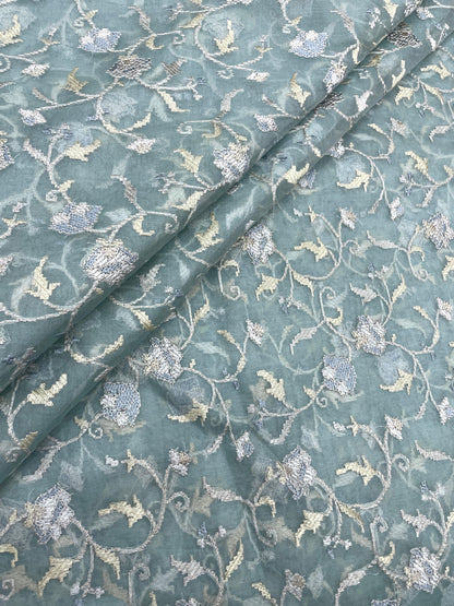 Pure Silk Organza Embroidery (44"inch)