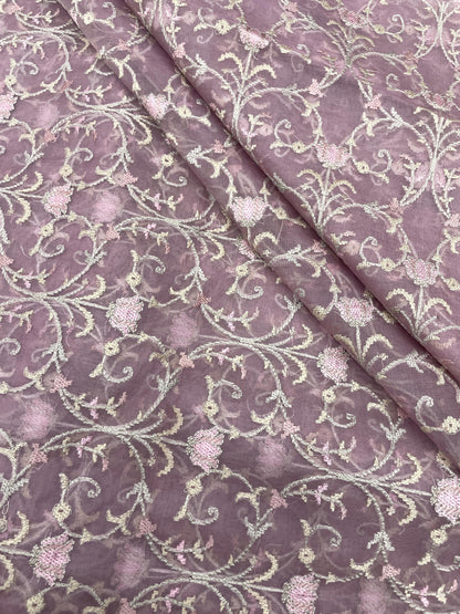 Pure Silk Organza Embroidery (44"inch)