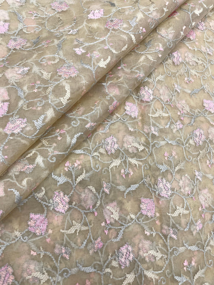 Pure Silk Organza Embroidery (44"inch)