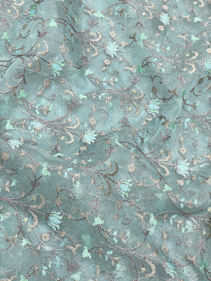 Pure Silk Organza Embroidery (44"inch)