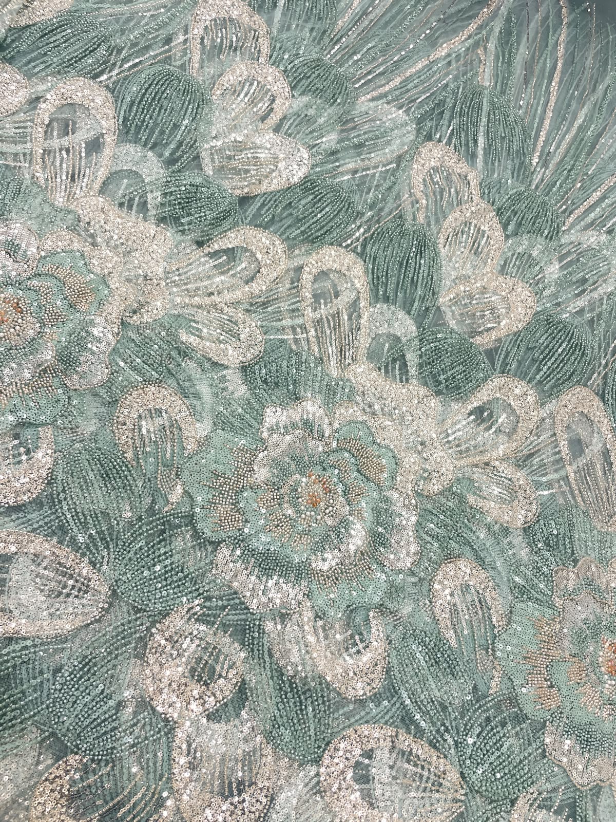 Net Beads Pannel Embroidery