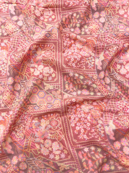 Dola Silk Position Print Embroidery (44"inch)