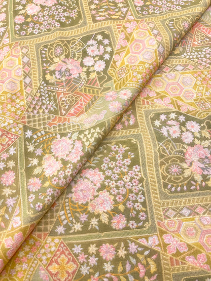 Dola Silk Position Print Embroidery (44"inch)