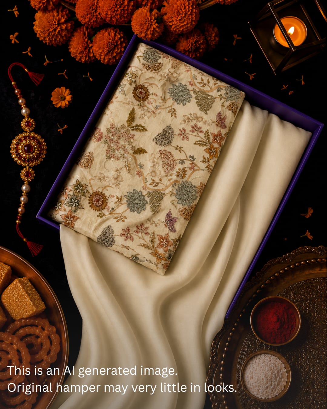 Rakhi Special Tissue Embroidery Set