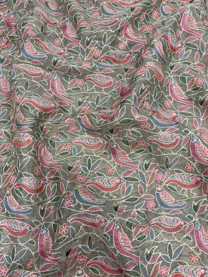 Rakhi Special Pure Silk Organza Multithread Embroidery Set