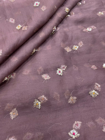 Rakhi Special Silk Organza Embroidery Set