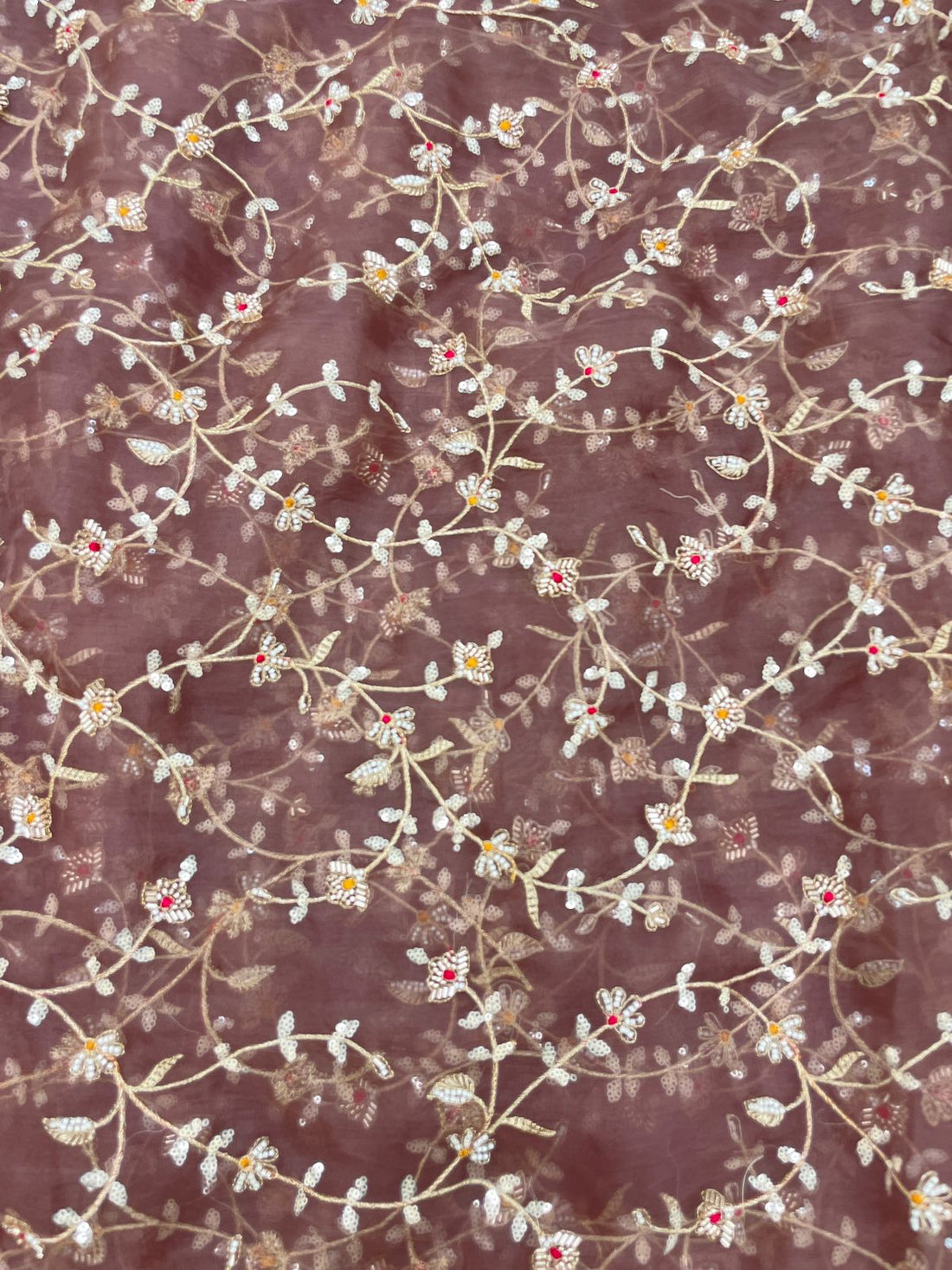 Rakhi Special Silk Organza Embroidery Set