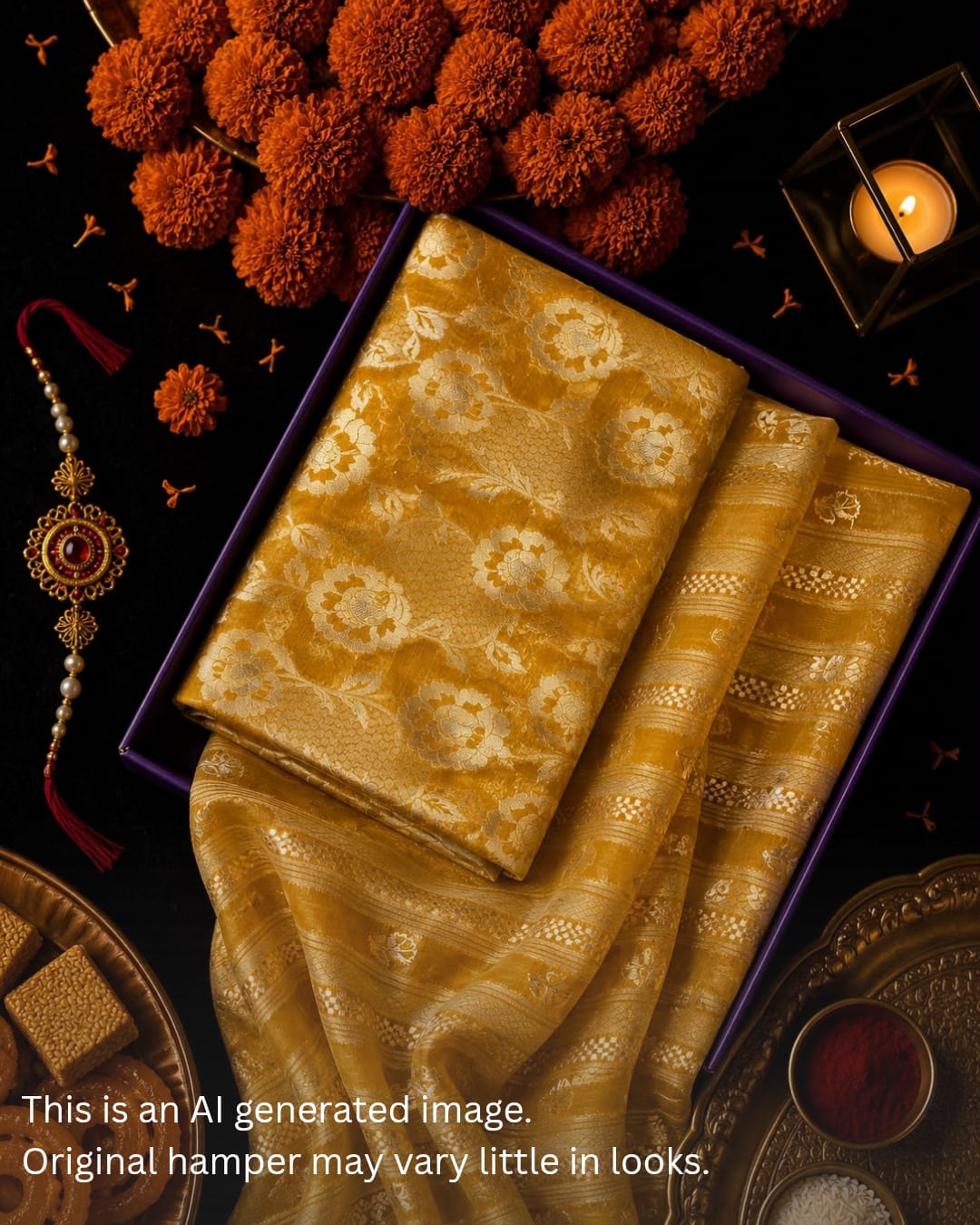 Rakhi Special Banarasi Brocade Set