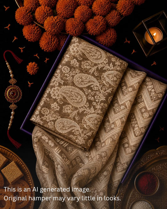 Rakhi Special Banarasi Brocade Set