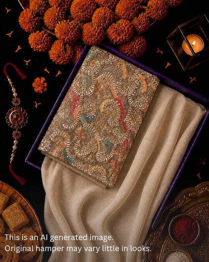 Rakhi Special Net Beads Embroidery Set