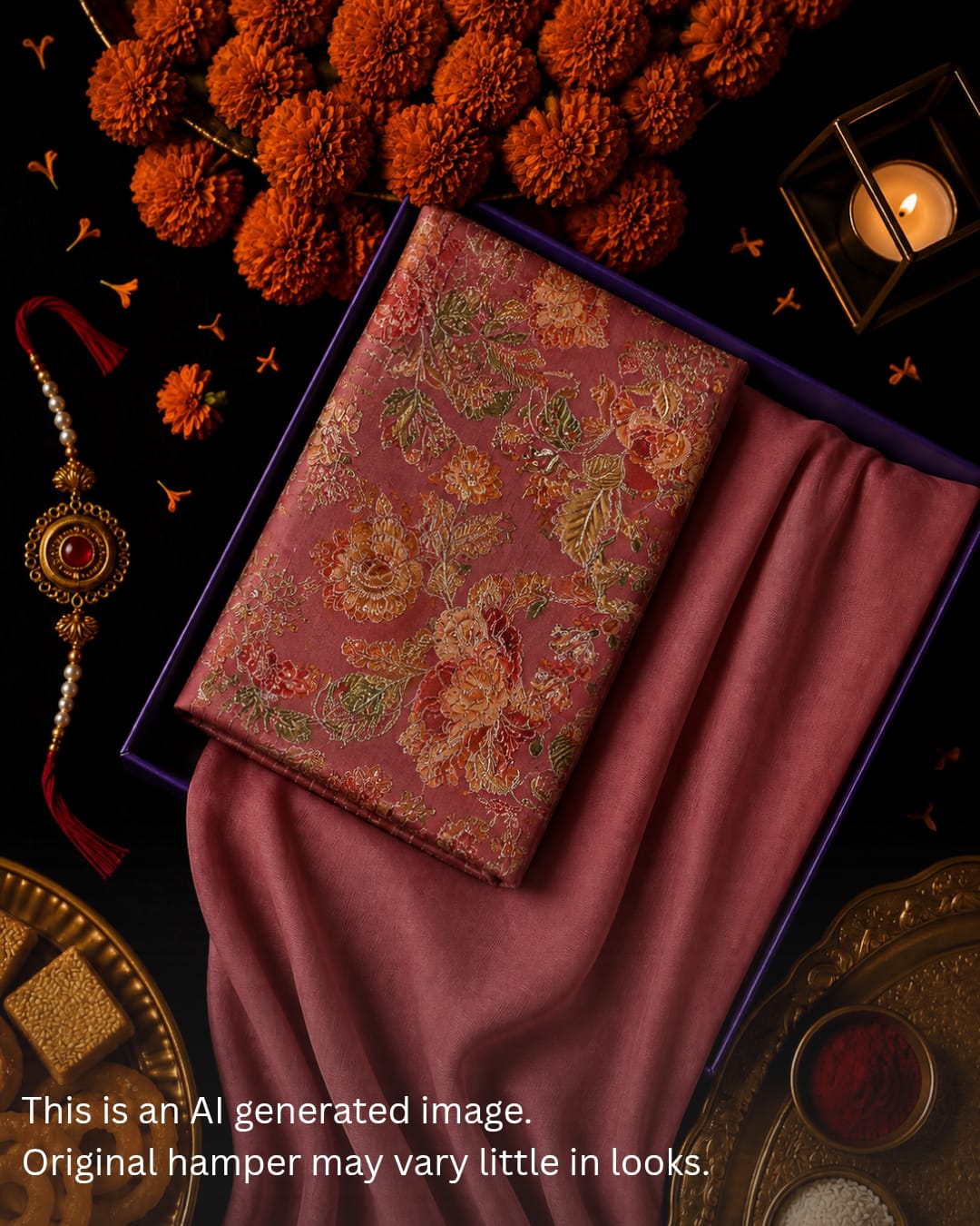Rakhi Special Tissue Embroidery Set