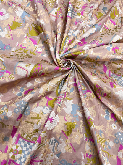 Pure Banarasi Katan Silk Meena Resham Jaquard