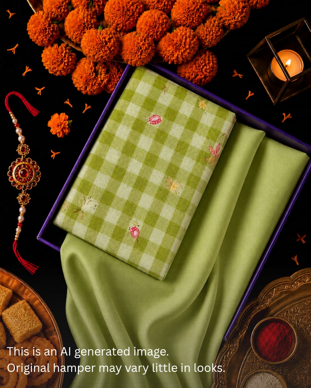 Rakhi Special Cotton Linen Set