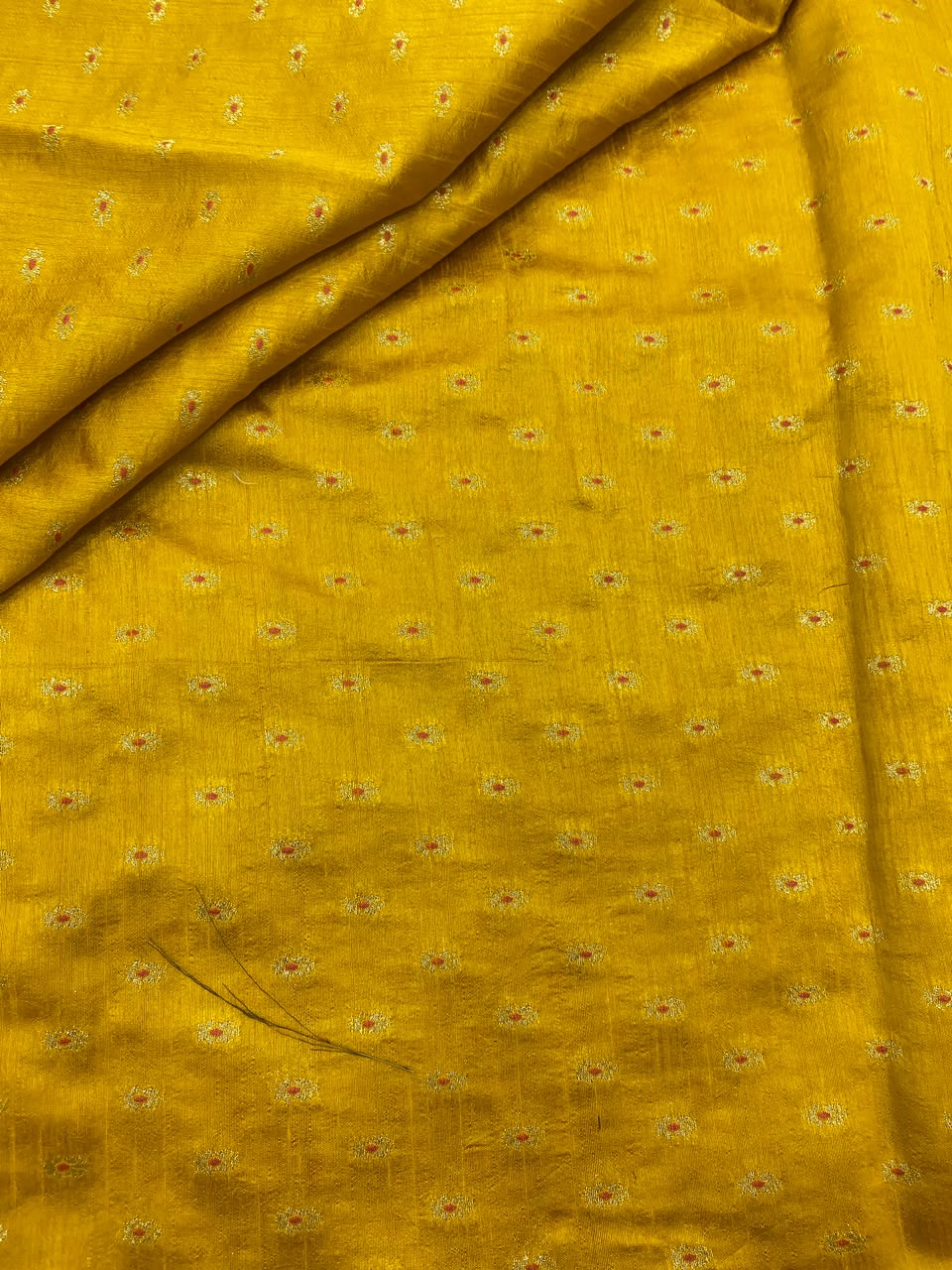 Pure Dupion Silk Meena Zari Butti (44"inch)