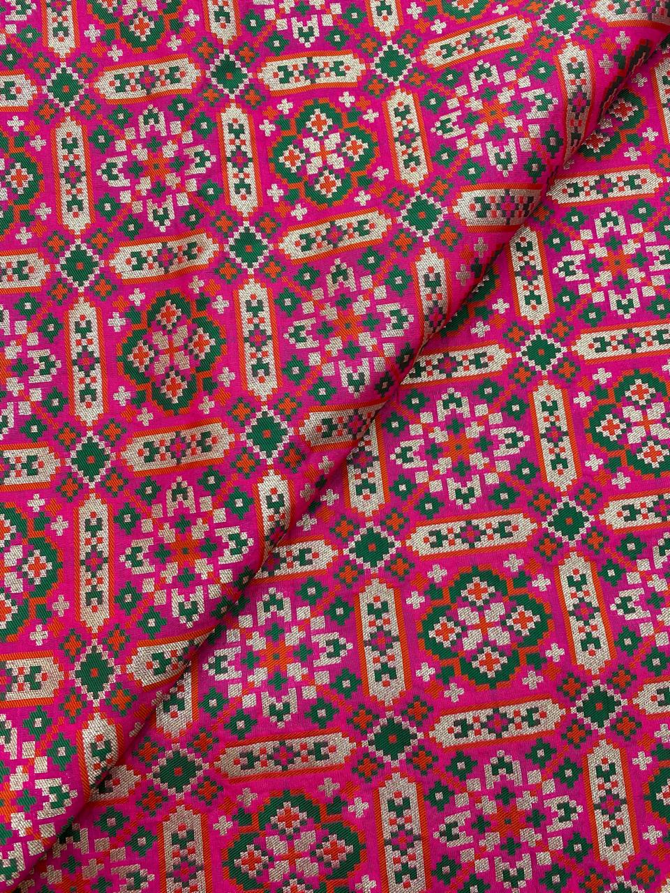 Pure Banarasi Resham Patola Brocade (44"inch)