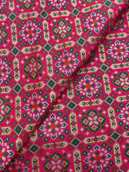 Pure Banarasi Resham Patola Brocade (44"inch)