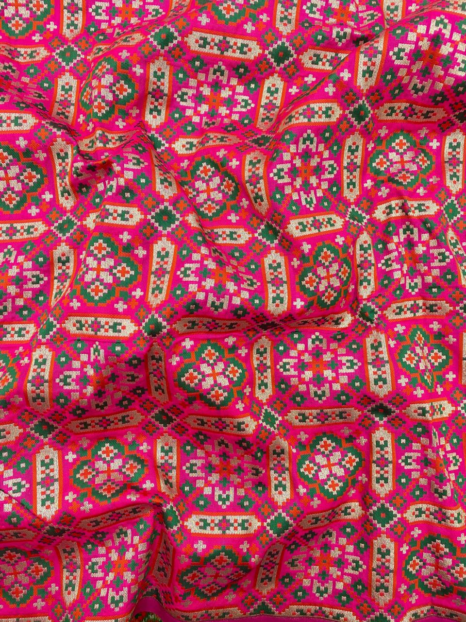 Pure Banarasi Resham Patola Brocade (44"inch)