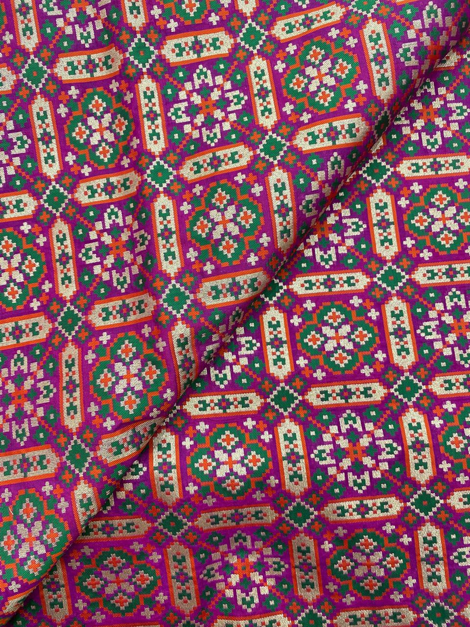 Pure Banarasi Resham Patola Brocade (44"inch)