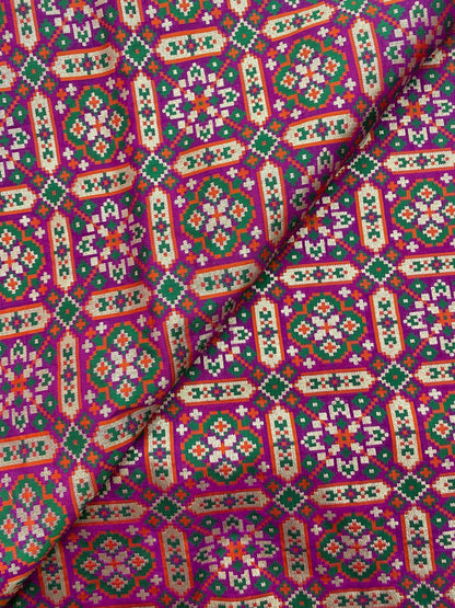 Pure Banarasi Resham Patola Brocade (44"inch)