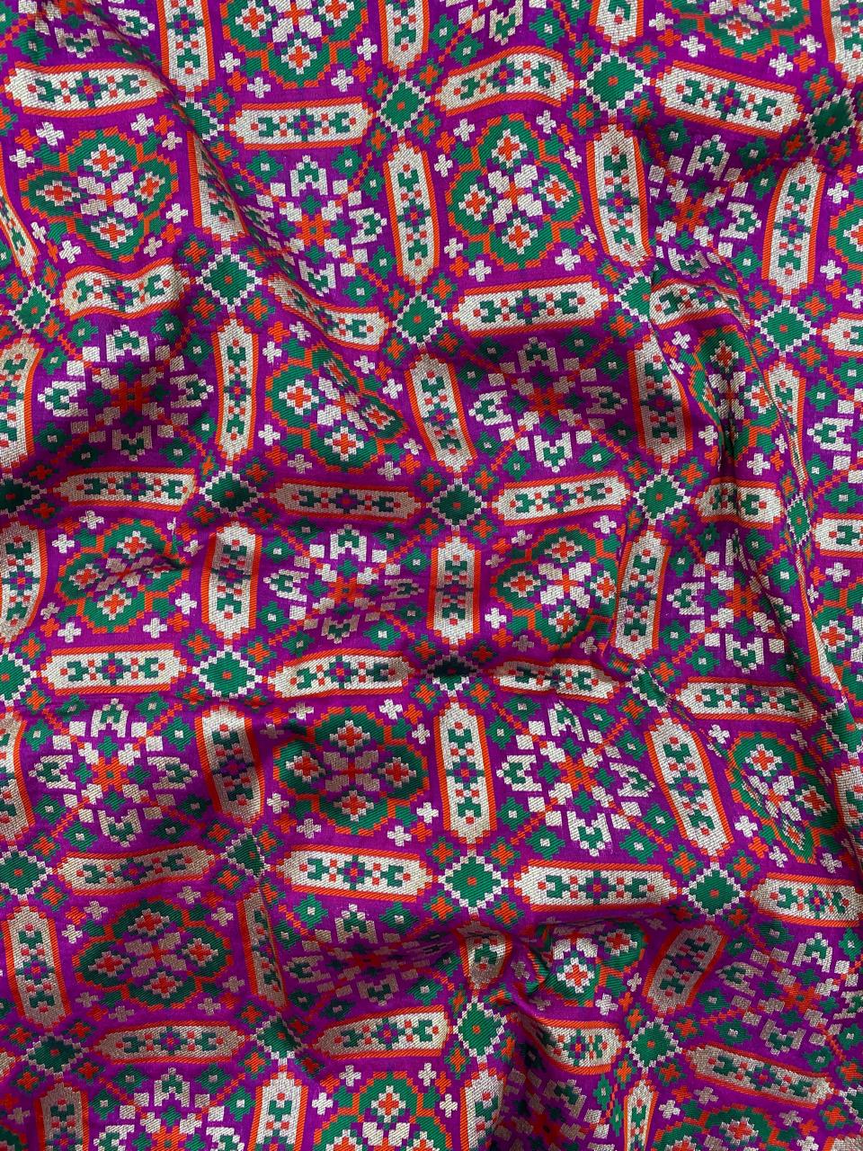 Pure Banarasi Resham Patola Brocade (44"inch)