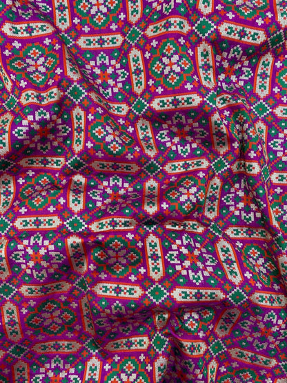 Pure Banarasi Resham Patola Brocade (44"inch)
