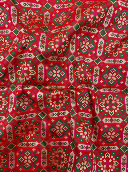 Pure Banarasi Resham Patola Brocade (44"inch)