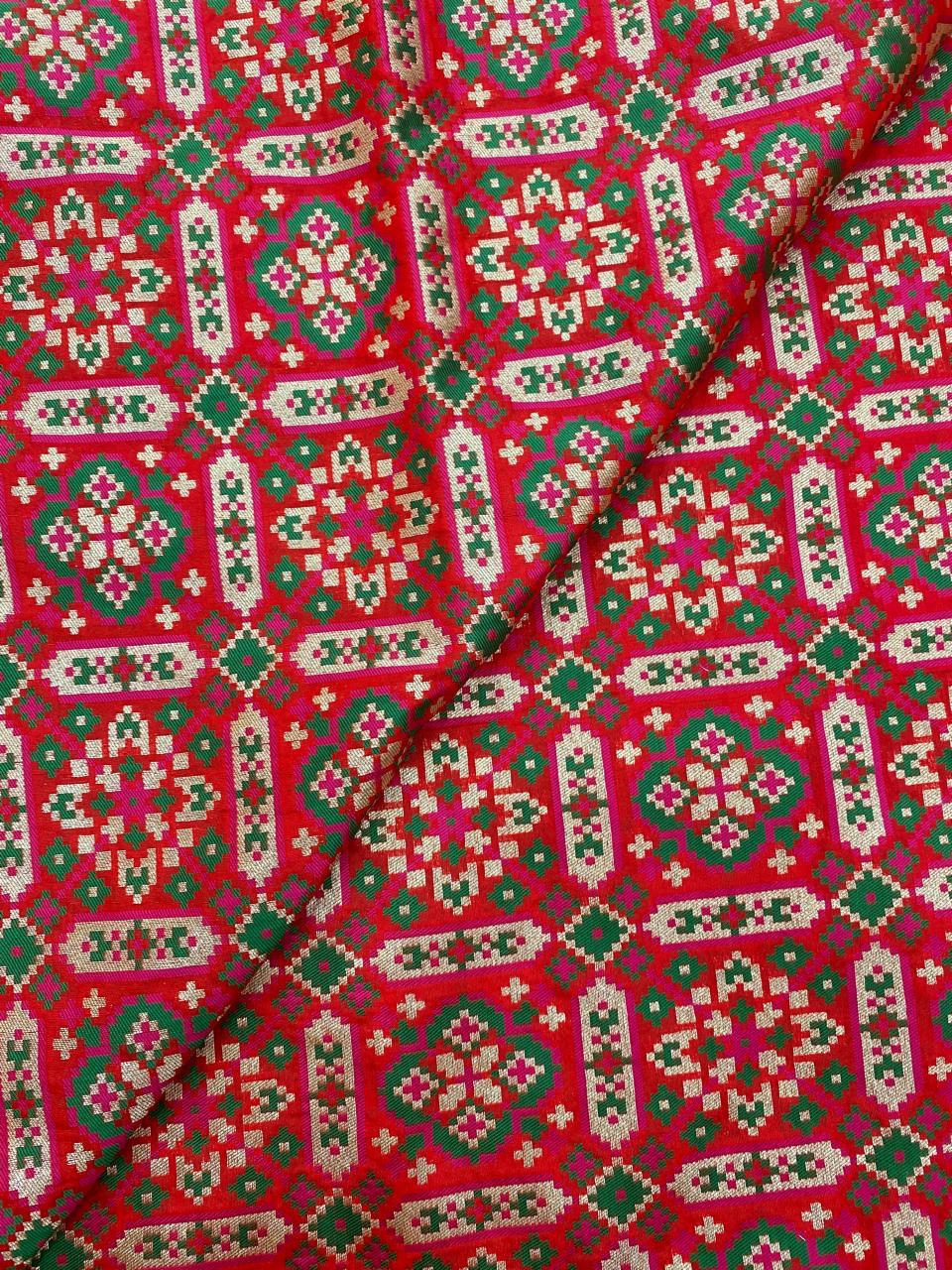 Pure Banarasi Resham Patola Brocade (44"inch)