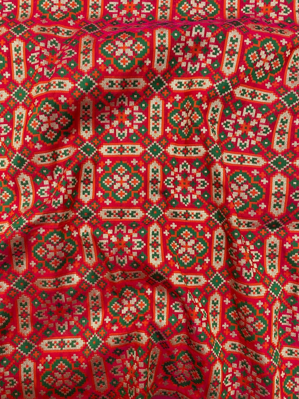 Pure Banarasi Resham Patola Brocade (44"inch)