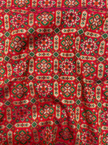 Pure Banarasi Resham Patola Brocade (44"inch)