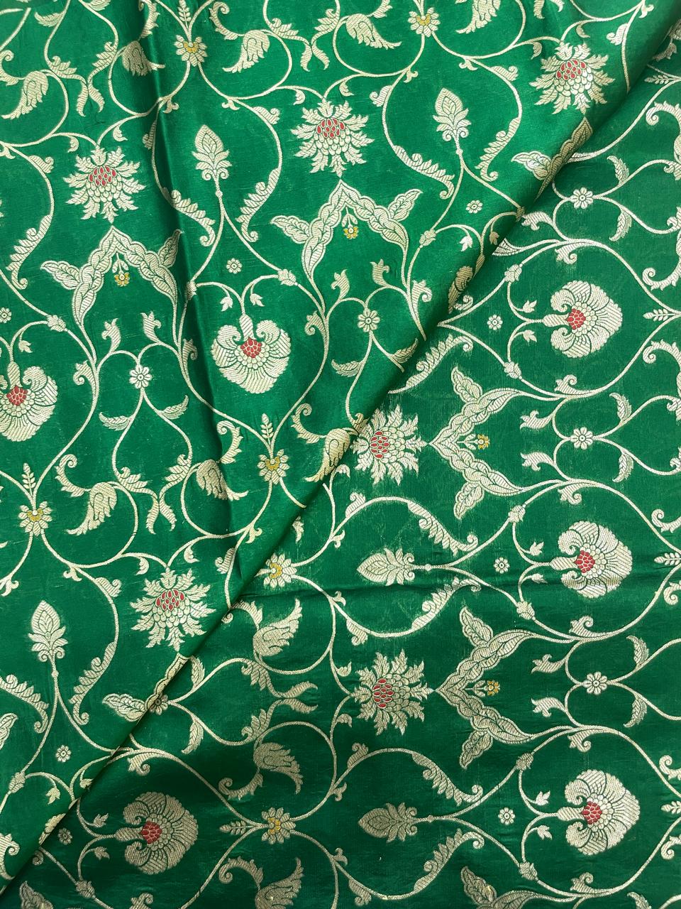 Pure Raw Silk Meena Brocade (44'inch)