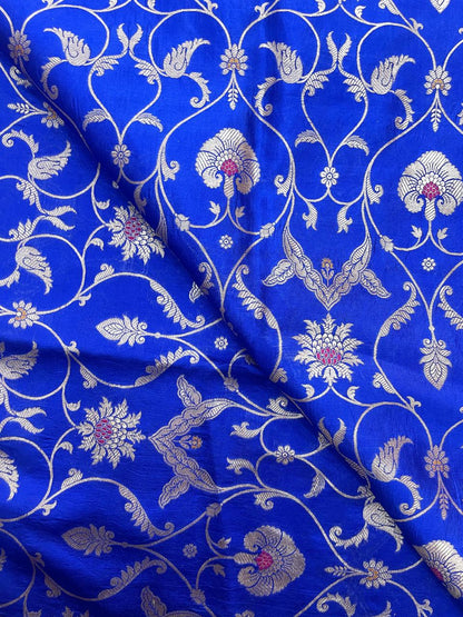 Pure Raw Silk Meena Brocade (44'inch)