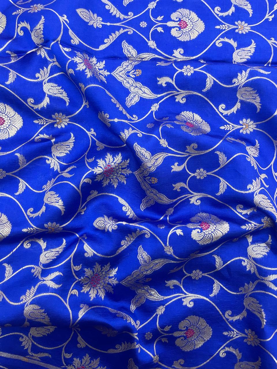 Pure Raw Silk Meena Brocade (44'inch)