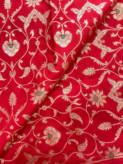 Pure Raw Silk Meena Brocade (44'inch)