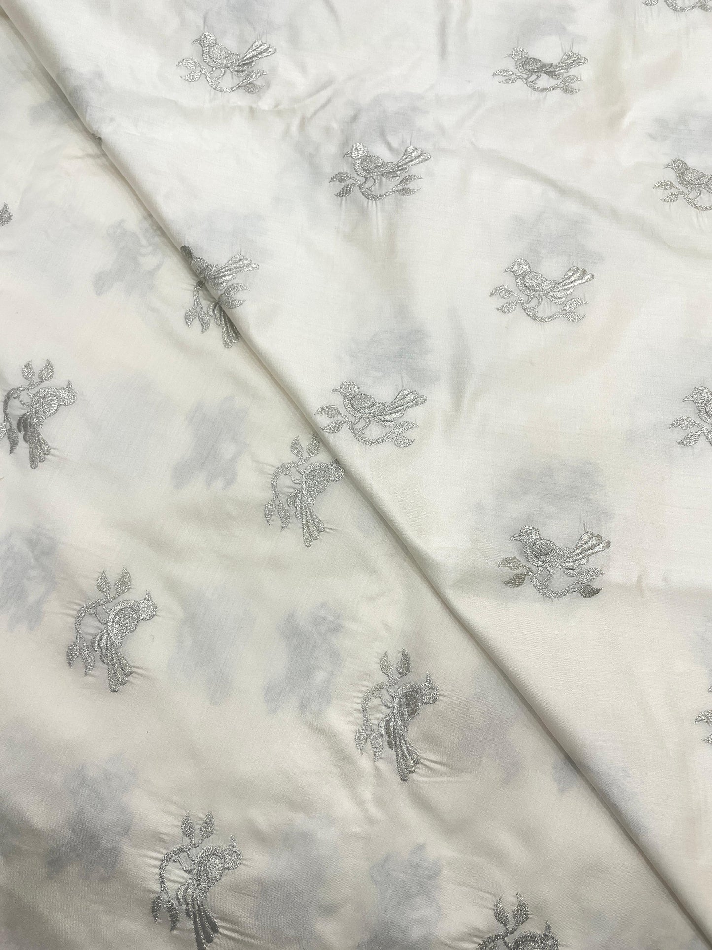Pure Katan Silk Embroidery Dyeable