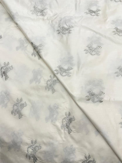 Pure Katan Silk Embroidery Dyeable