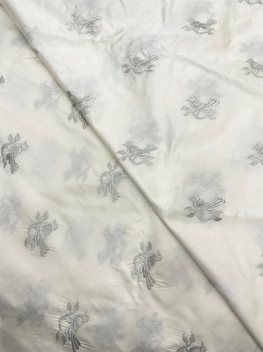 Pure Katan Silk Embroidery Dyeable