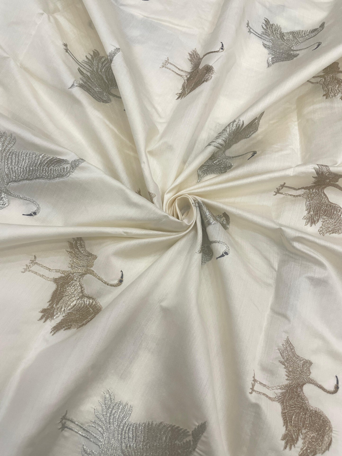 Pure Katan Silk Embroidery Dyeable
